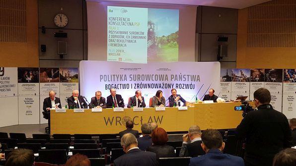 konferencji konsultacyjnej projektu Polityki Surowcowej Państwa